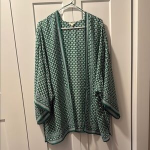 Max Studio Women's. 3/4 Green Shrug   Size 1X